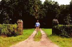 Man Running Down Dirt Road
