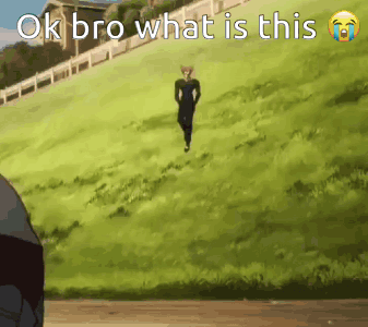 Man Running Down Hill Ok Bro What Is This