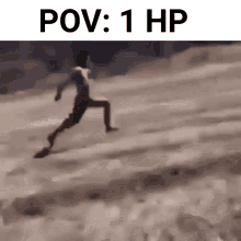 Man Running Down Hill With Pov 1 HP GIF