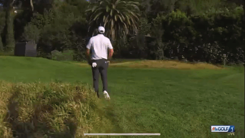 Man Running on Golf Course
