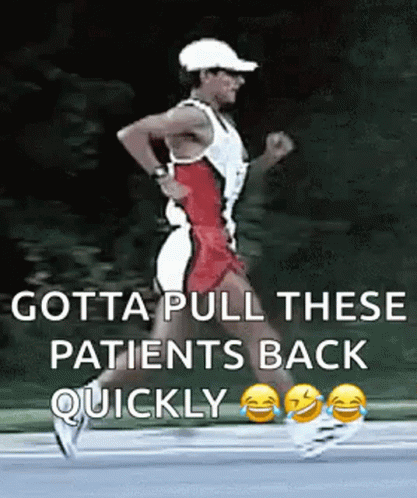 Man Running on Road Gotta Pull Patients Back