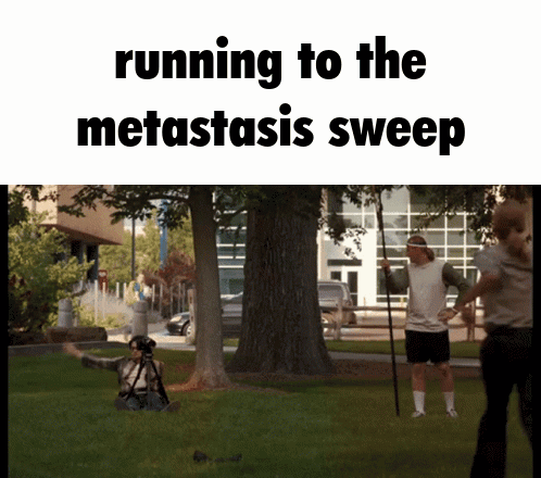 Man Running to Metastasis Sweep