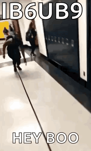 Man Running Toward Train