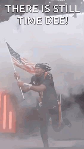 Man Running With American Flag Says There Is Still Time Dee