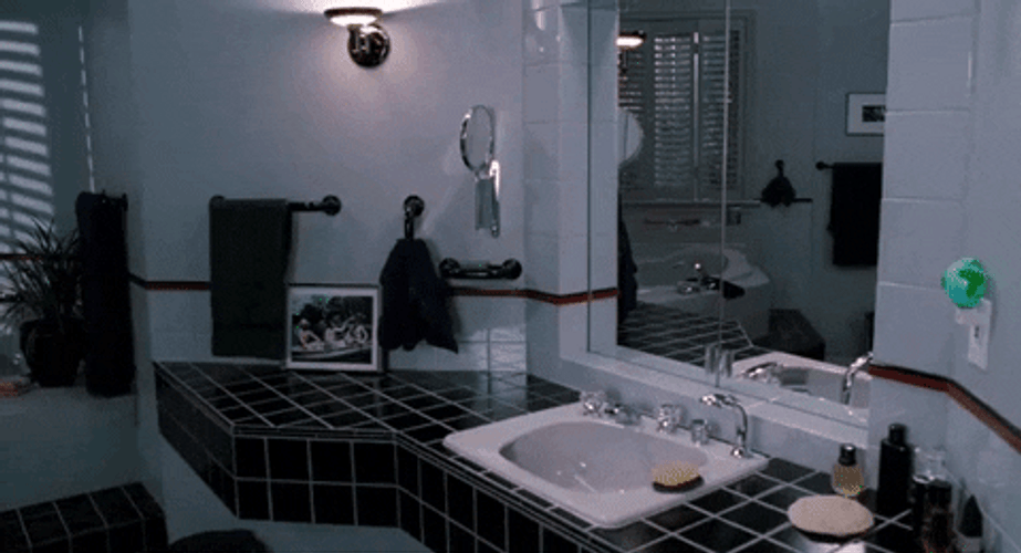 Man Rushing To The Mirror GIF