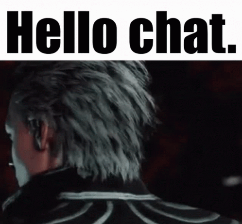 Man's Back With Hello Chat GIF