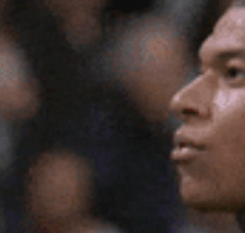 Man's Blurry Face