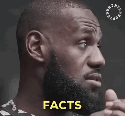 Man's Face Close Up Facts GIF