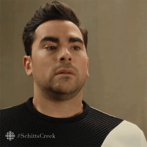 Man's Face Close Up #Schittscreek GIF