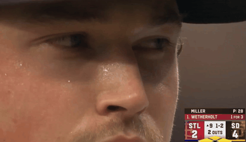 Man's Face Close Up with Miller and Wetherholt