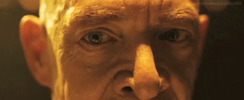 Man's Face Eyes Closed