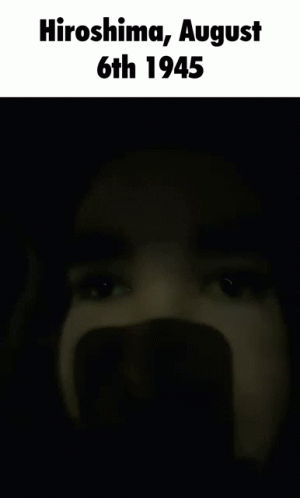 Man's Face Hiroshima August 6th 1945