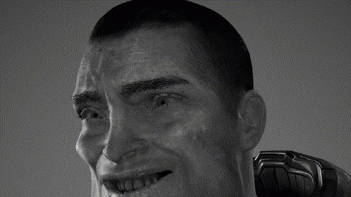 Man's Face Open Mouth