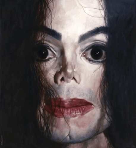Man's Face Painting with Name Michael