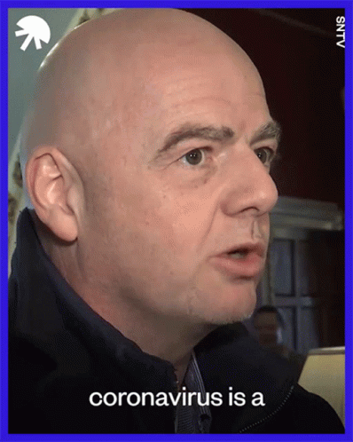 Man's Face Saying Coronavirus Is A