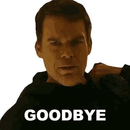 Man's Face Saying Goodbye