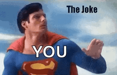 Man's Face Saying It's a Joke It Can't Hurt You