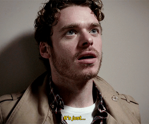 Man's Face Saying It's Just GIF