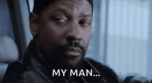 Man's Face Saying My Man