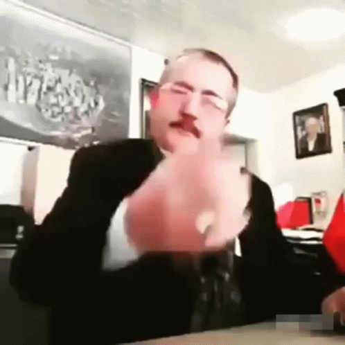 Man's Face Saying Nah GIF