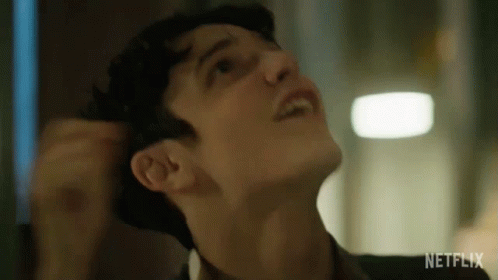 Man's Face Saying Netflix