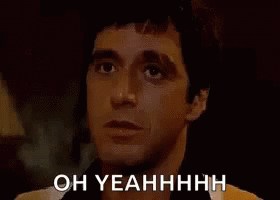 Man's Face Saying Oh Yeahhhh
