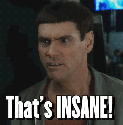 Man's Face Saying That's Insane GIF
