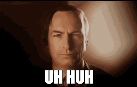 Man's Face Saying Uh Huh