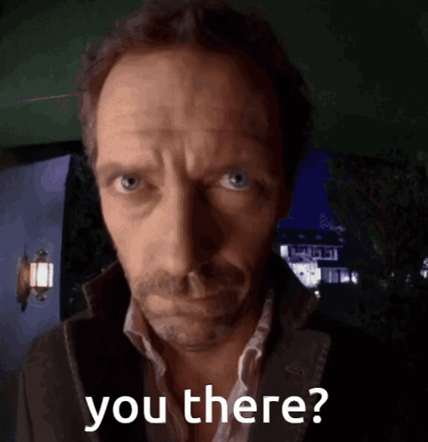 Man's Face Saying You There