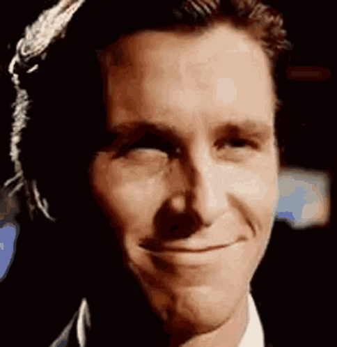 Man's Face Smiling Close Up