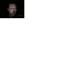 Man's Face Surrounded by Black Squares