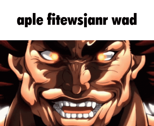 Man's Face With Aple Fitewsianr Wad GIF