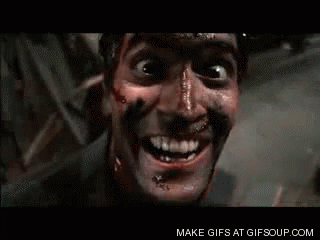 Man's Face With Blood