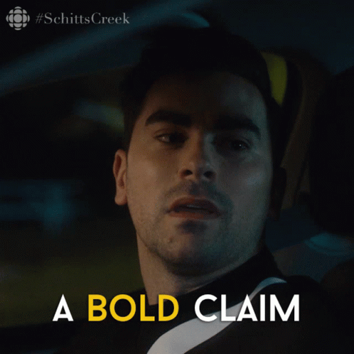Man's Face With Bold Claim