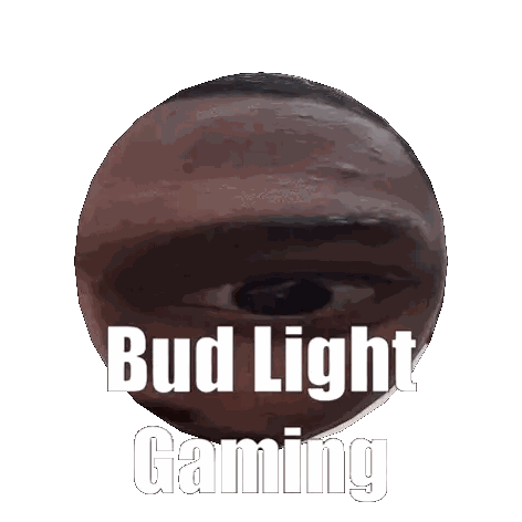 Man's Face With Bud Light Gaming Text
