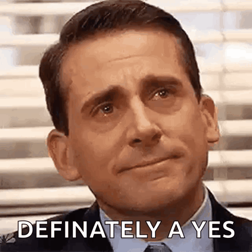 Man's Face With Definitely A Yes