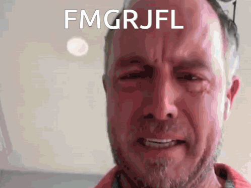 Man's Face with FMGRJFL Text