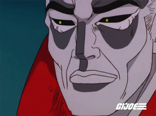 Man's Face with GI Joe