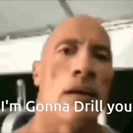 Man's Face With Gonna Drill You GIF