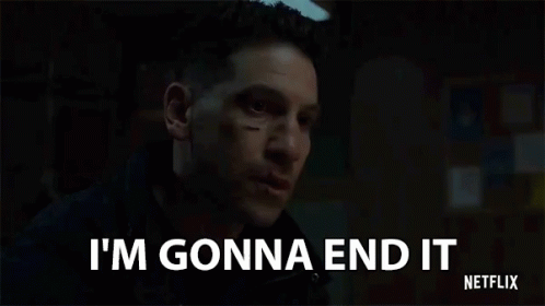 Man's Face With Gonna End It GIF