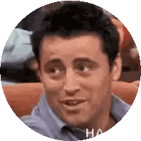 Man's Face with HA Letters