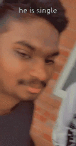 Man's Face With He Is Single