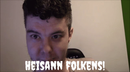 Man's Face With Heisann Folkens
