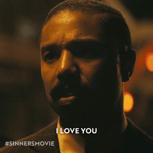 Man's Face With I Love You