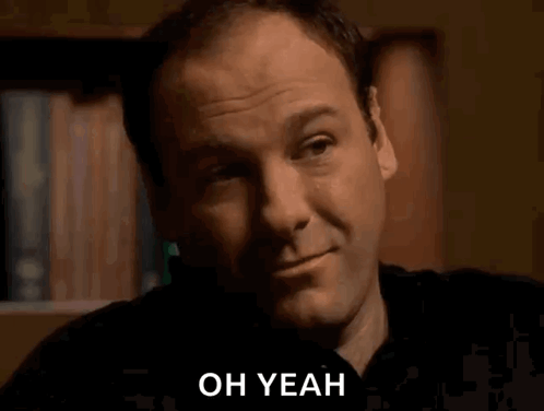 Man's Face With Oh Yeah GIF