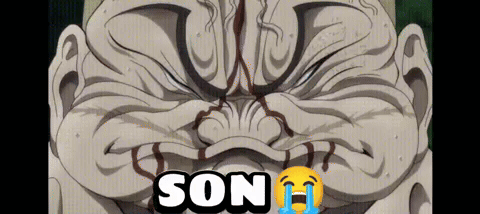 Man's Face with Son Text
