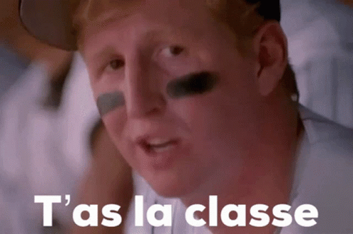 Man's Face With T'as La Classe GIF