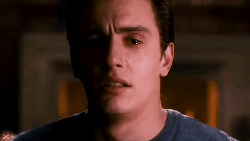 Man's Face With Tear GIF
