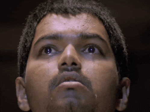 Man's Face With Tear