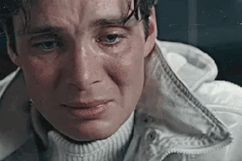Man's Face With Tears